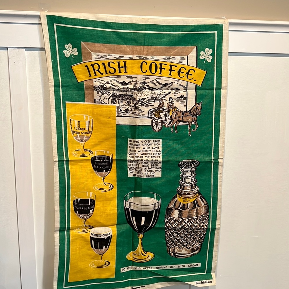 Vintage Irish Tea Towel by Dunmoy.